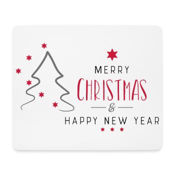 Noël - Tapis de souris (format paysage) - blanc - Devant