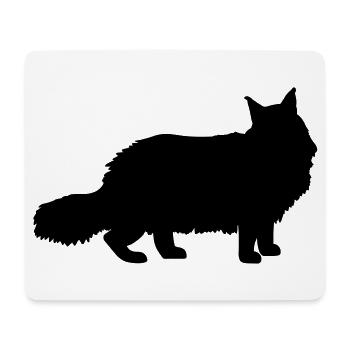 Maine Coon - Mousepad (Querformat) - Weiß - Vorne