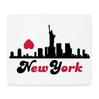 new york - Mousepad (Querformat) - Weiß - Vorne