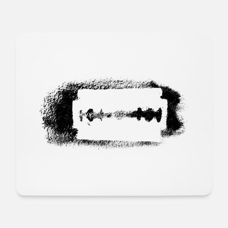 Rasierklinge - Mousepad (Querformat) - Weiß