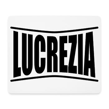 name t-shirt Lucrezia t-shirt gift idea - Mouse Pad (horizontal) - white - Front