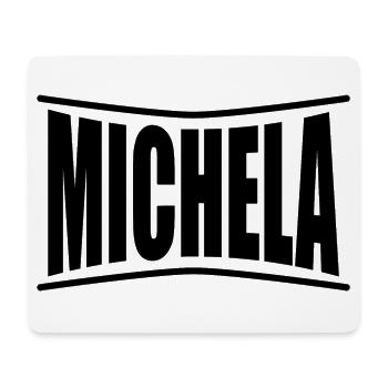 T-Shirt Name Michela T-Shirt Geschenkidee - Mousepad (Querformat) - Weiß - Vorne