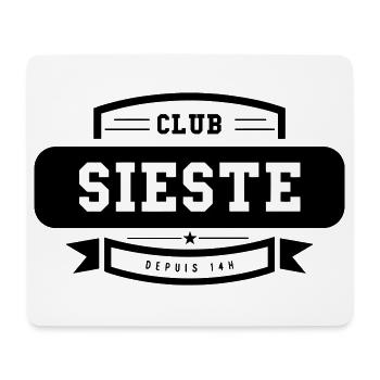 Club Sieste - Humour Détente - Tapis de souris (format paysage) - blanc - Devant