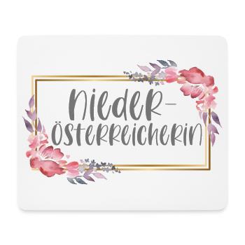 Niederösterreicherin Österreich Berge Mädchen - Mousepad (Querformat) - Weiß - Vorne