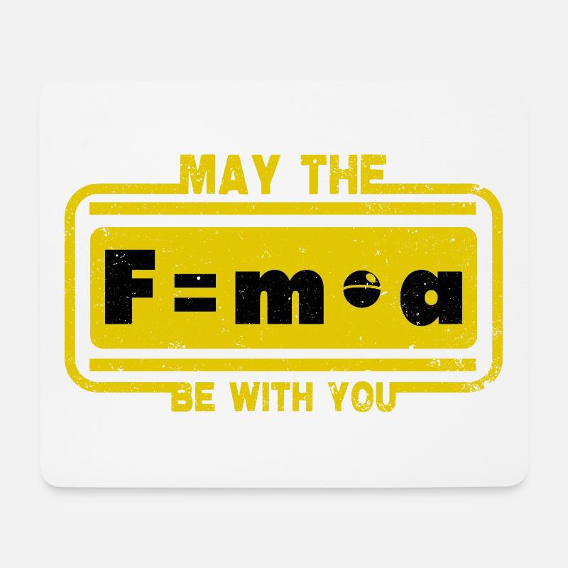 May the force be with you - Mouse Pad (horizontal) - white