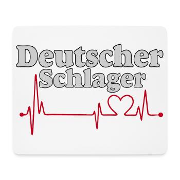 Schlager Party , Schlager Music , Heartbeat - Mouse Pad (horizontal) - white - Front