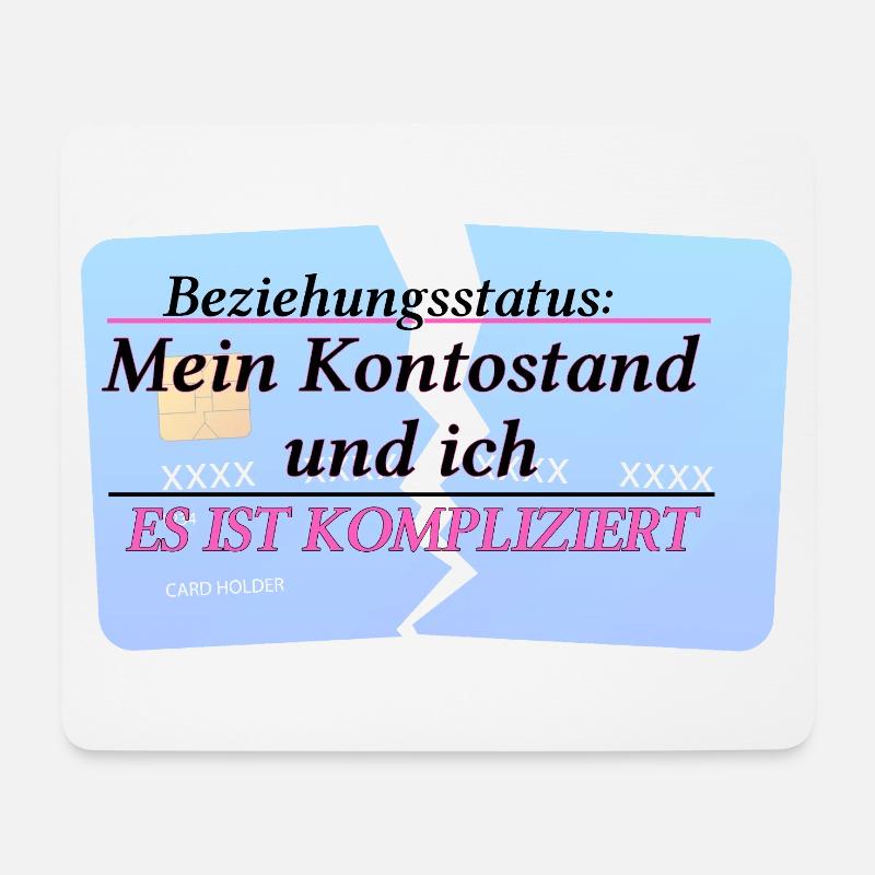 Mein Kontostand & ich – It’s Complicated - Mousepad (Querformat) - Weiß