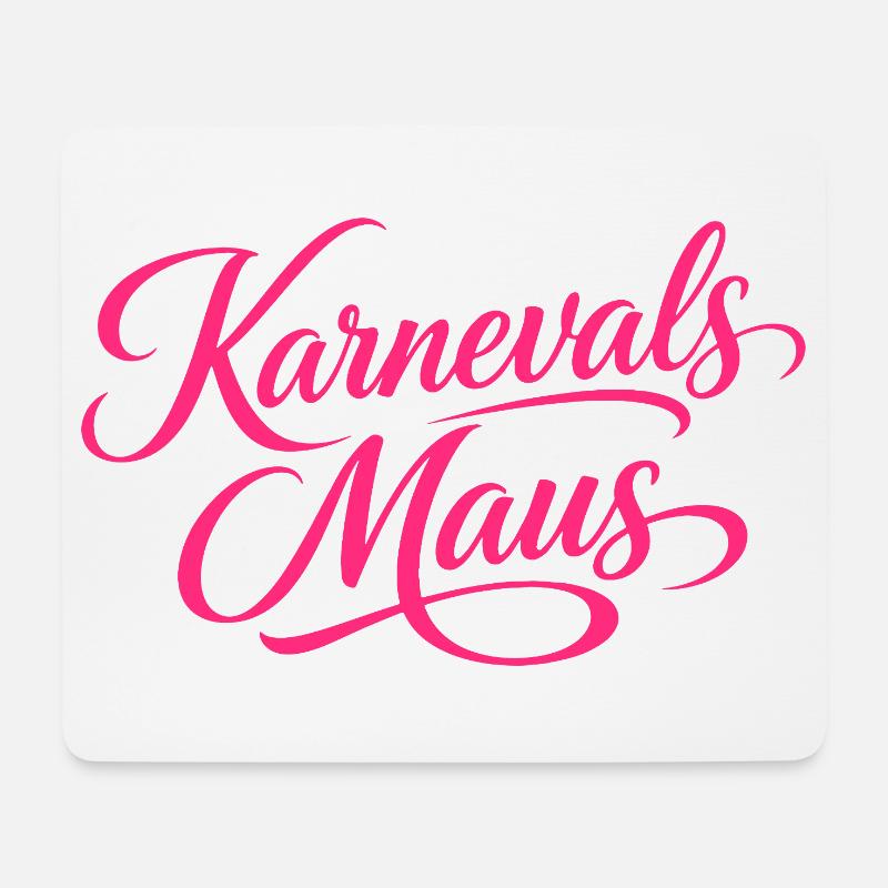 Karnevals Maus Fasching Kostüm - Mousepad (Querformat) - Weiß