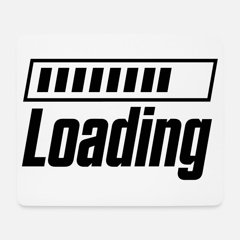 Loading Ladebalken - Mousepad (Querformat) - Weiß