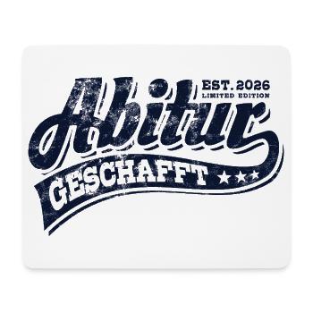 Abi Est 2026 - Abitur - Geschenk - Mousepad (Querformat) - Weiß - Vorne