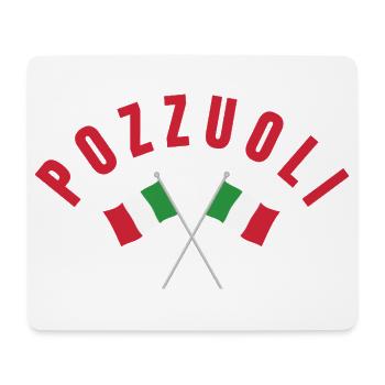 Pozzuoli a franchi les drapeaux italiens - Tapis de souris (format paysage) - blanc - Devant