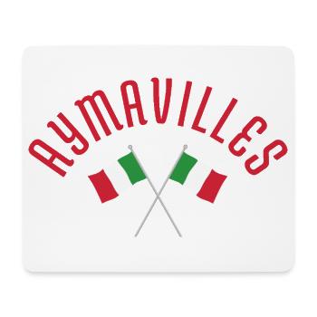 Aymavilles Italian Flags  - Mouse Pad (horizontal) - white - Front