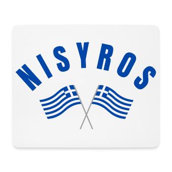 Nisyros Greek Flags  - Mouse Pad (horizontal) - white - Front
