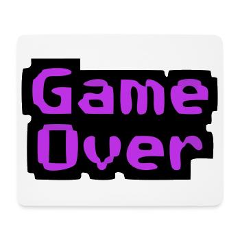 Game Over Pixel Retro - Tapis de souris (format paysage) - blanc - Devant