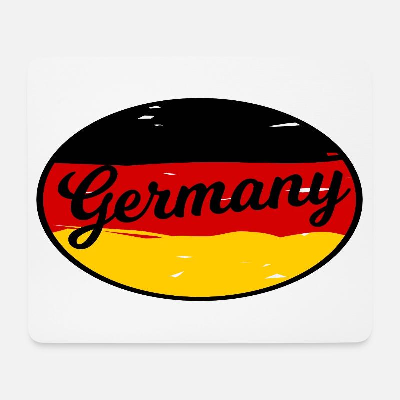 Germany Font Flag Wave Look - Mouse Pad (horizontal) - white