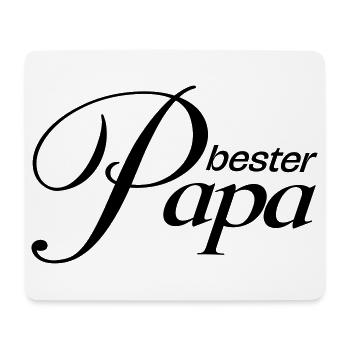 Bester Papa! - Mousepad (Querformat) - Weiß - Vorne