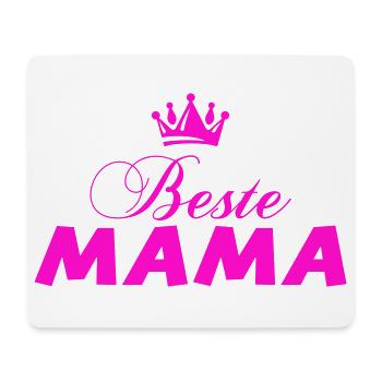 Beste Mama  - Mousepad (Querformat) - Weiß - Vorne