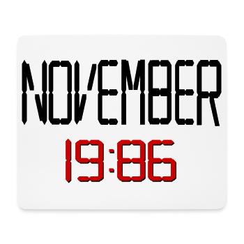 40. Geburtstag November 1986 - Mousepad (Querformat) - Weiß - Vorne