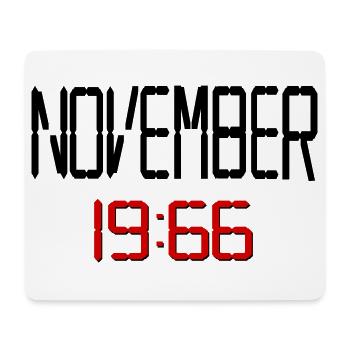 60. Geburtstag November 1966 - Mousepad (Querformat) - Weiß - Vorne