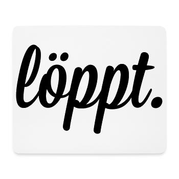 löppt - Mousepad (Querformat) - Weiß - Vorne