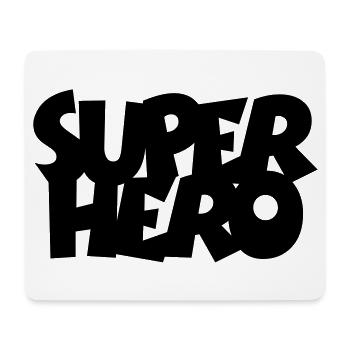 SUPERHERO - Tapis de souris (format paysage) - blanc - Devant