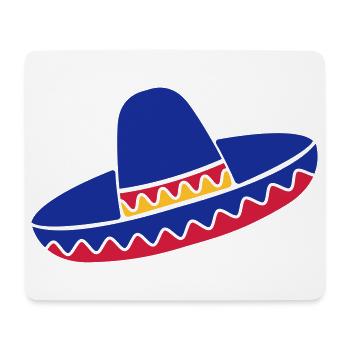 Sombrero Azul de Fiesta - Mouse Pad (horizontal) - white - Front