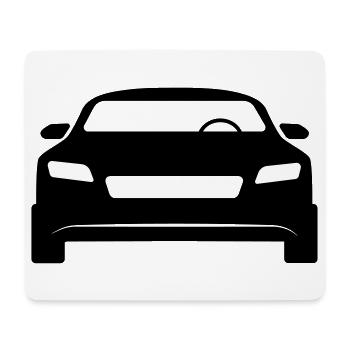 Voiture de sport - Tapis de souris (format paysage) - blanc - Devant