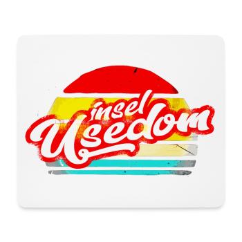 island usedom shirt retro vintage sticker sticker - Mouse Pad (horizontal) - white - Front