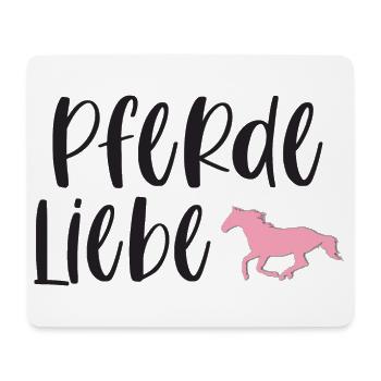 Pferdeliebe Pferde Reiten Pferdemädchen Geschenk - Mousepad (Querformat) - Weiß - Vorne