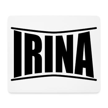 t-shirt Irina idée cadeau t-shirt - Tapis de souris (format paysage) - blanc - Devant