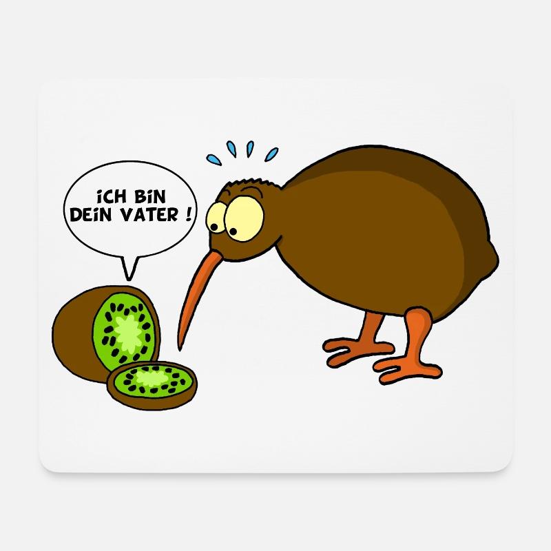 Kiwi gegen Kiwi - Mousepad (Querformat) - Weiß