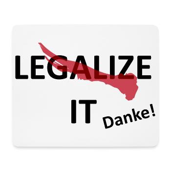 Cannabis Marijuana Legalization - Mouse Pad (horizontal) - white - Front