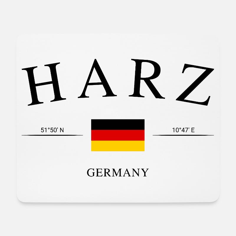 Harz Deutschland – Urlaub Souvenir & Geschenk - Mousepad (Querformat) - Weiß