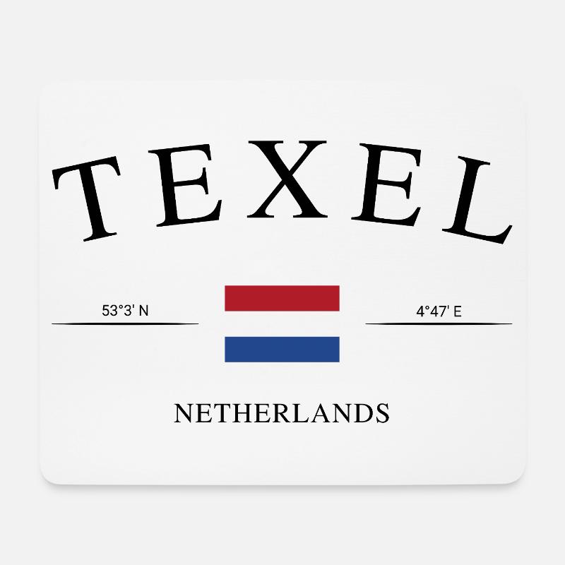 Texel Niederlande – Urlaub Souvenir & Geschenk - Mousepad (Querformat) - Weiß