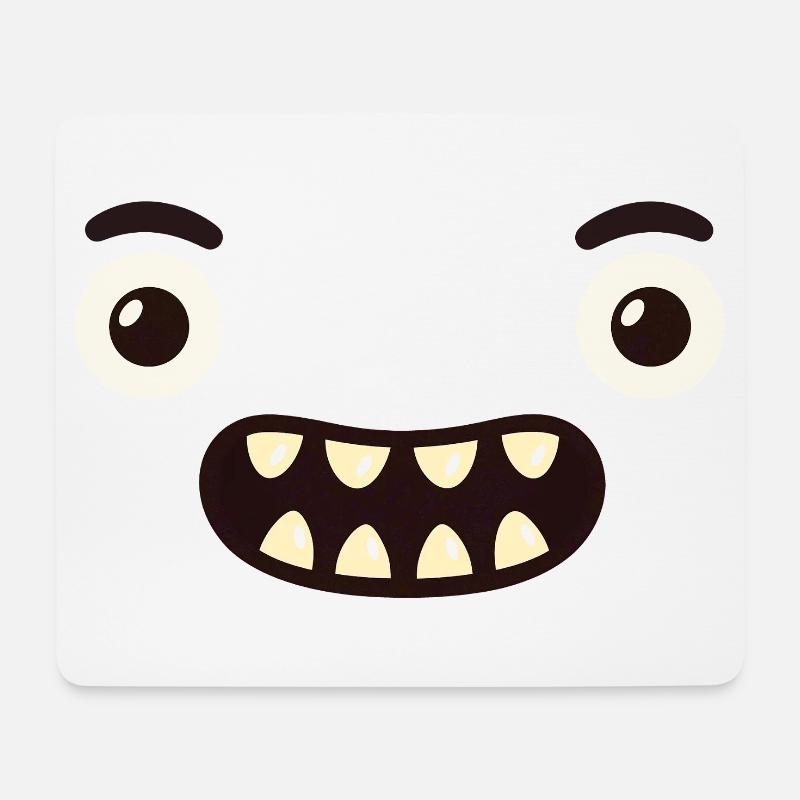 Monster Face - Mouse Pad (horizontal) - white