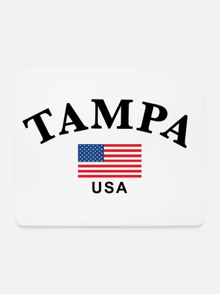 Tampa, USA - Mousepad (Querformat) - Weiß