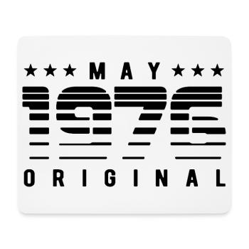 May 1976 Original Striped Vintage Geburtstag - Mousepad (Querformat) - Weiß - Vorne