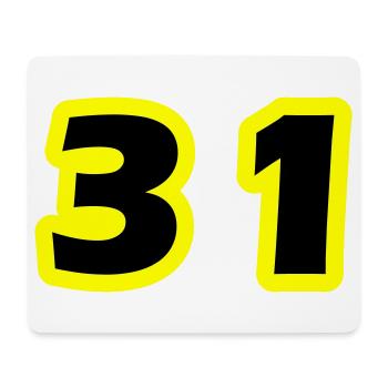 31 Number symbol - Mouse Pad (horizontal) - white - Front