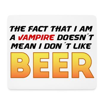 Vampire Bear Gradient Tee - Mouse Pad (horizontal) - white - Front