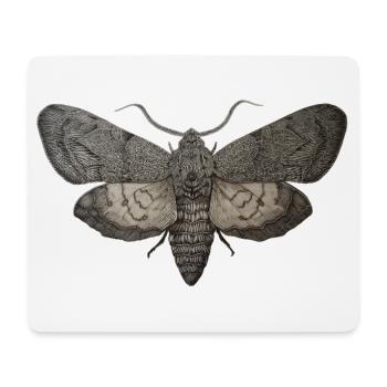 Motte - Mousepad (Querformat) - Weiß - Vorne