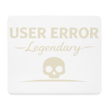 Benutzerfehler Legendärer Schädel - Mousepad (Querformat) - Weiß - Vorne