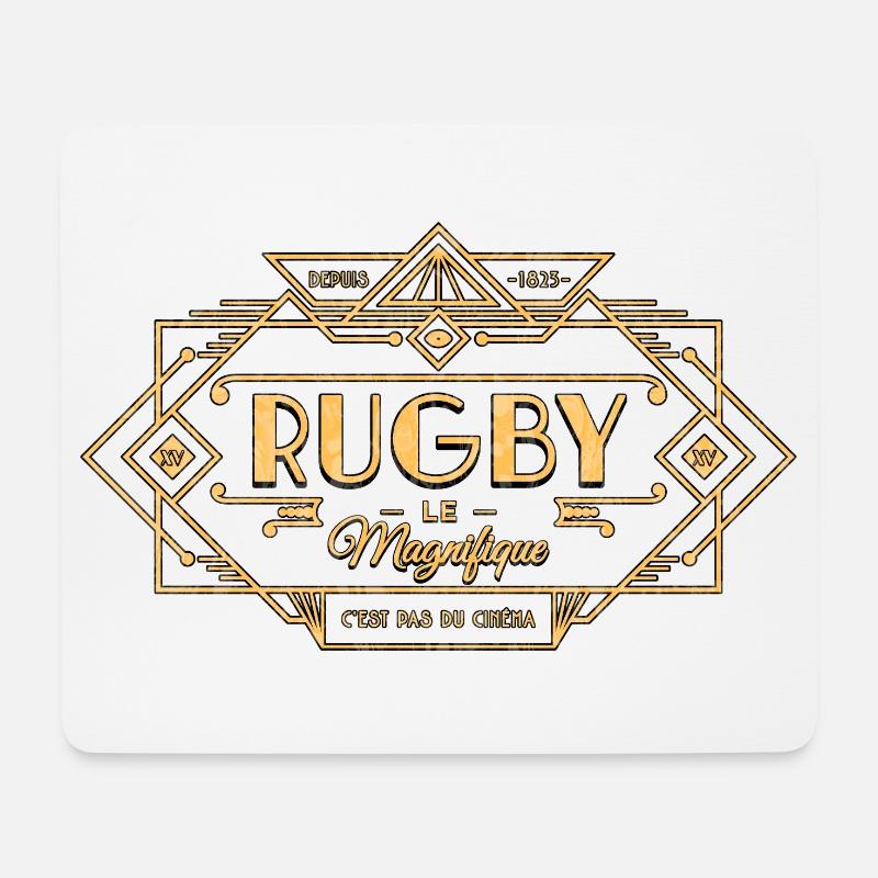 RUGBY DER PRÄCHTIGE - Mousepad (Querformat) - Weiß