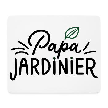 Cadeau Unique : Papa Jardinier ! - Tapis de souris (format paysage) - blanc - Devant