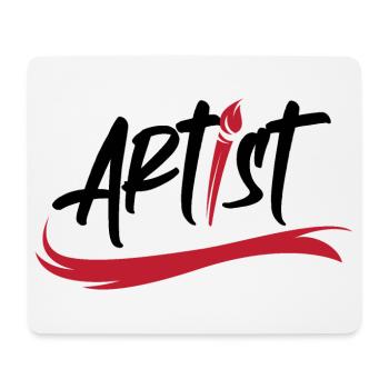 artist brush logo art icon brush stroke icon - Mouse Pad (horizontal) - white - Front