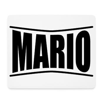 T-Shirt Mario T-Shirt Geschenkidee - Mousepad (Querformat) - Weiß - Vorne