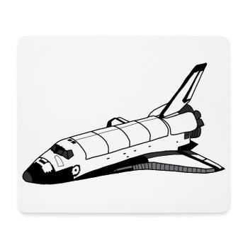 Navette spatiale - Tapis de souris (format paysage) - blanc - Devant