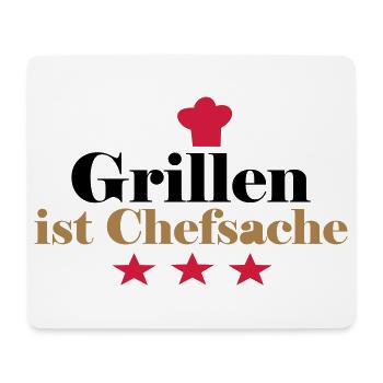 Barbecuing is a matter for the - Mouse Pad (horizontal) - white - Front