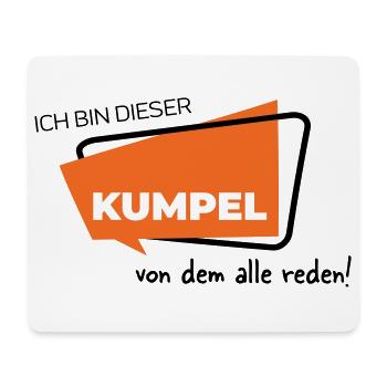 Ich bin dieser Kumpel von dem alle reden - Mousepad (Querformat) - Weiß - Vorne