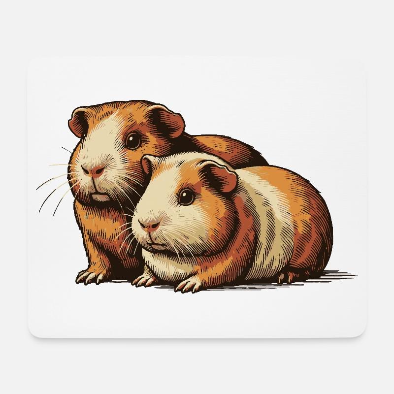 Team Cuteness - Mouse Pad (horizontal) - white
