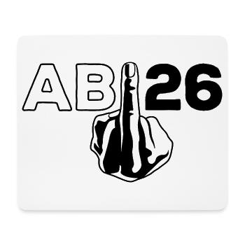 ABI 2026 Mittelfinger Abitur - Geschenk - Mousepad (Querformat) - Weiß - Vorne